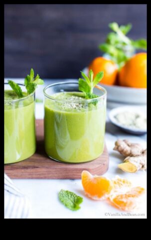 Ginger Zest un plus picant la smoothie -urile tale verzi